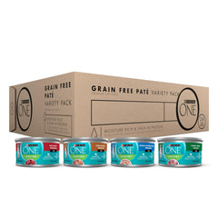 Purina ONE paté sin granos de pavo, ideal para gatos activos