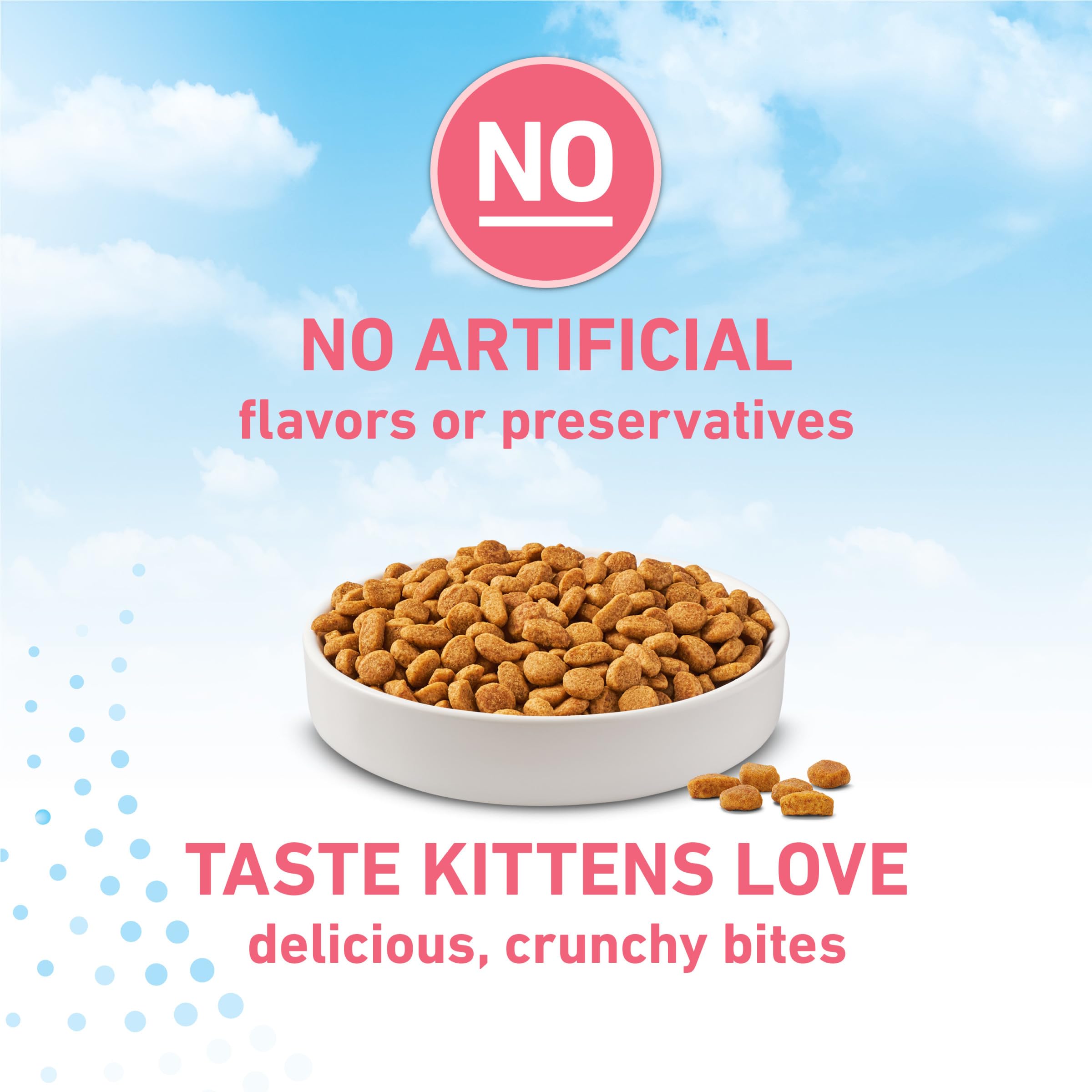 Purina ONE LiveClear nutrición completa sin rellenos para gatitos.