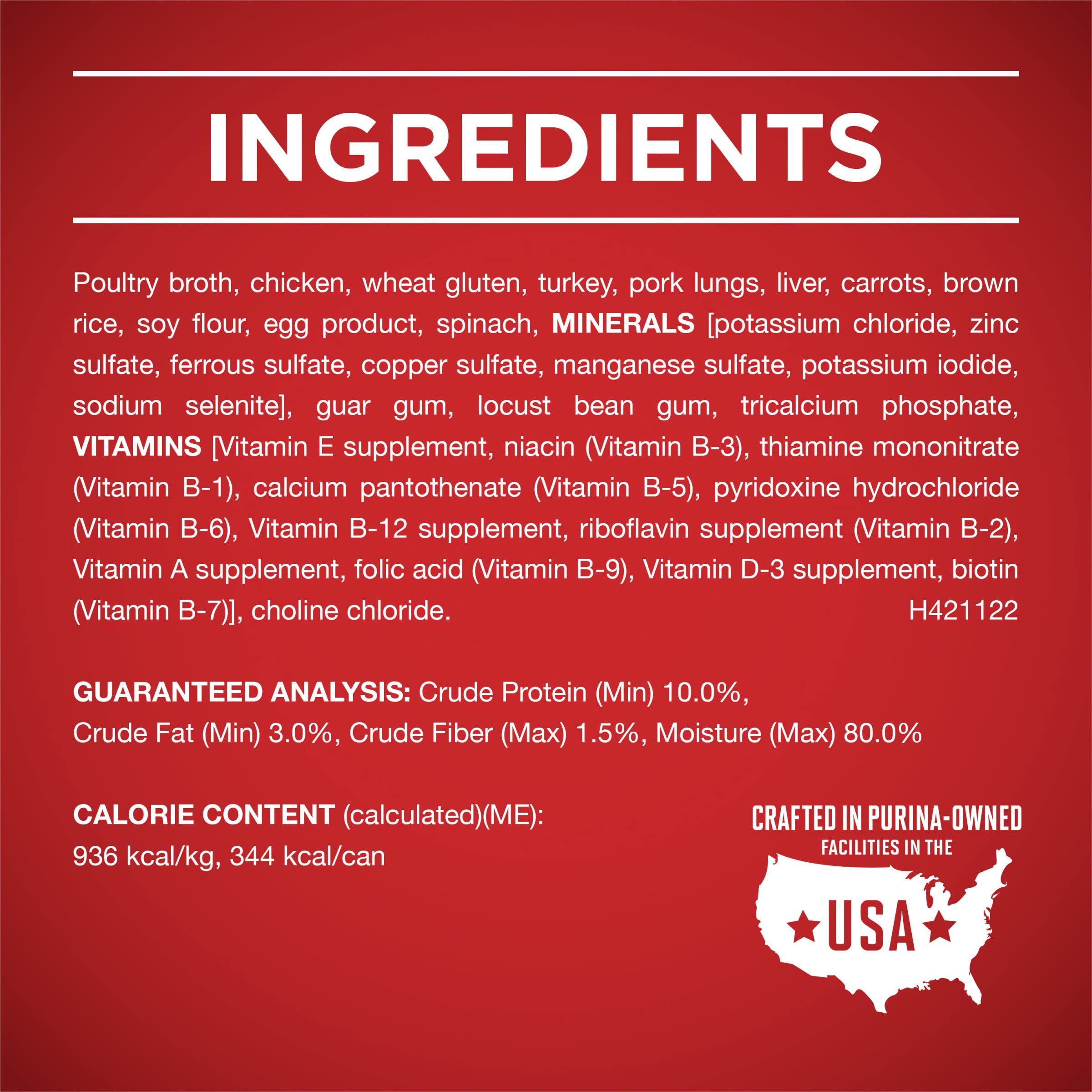 Purina ONE Natural Sin subproductos de ave y rellenos, sabor de pollo real en salsa.