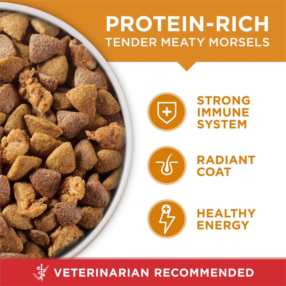 Purina ONE omega-6 y vitaminas, apoyo para piel y pelaje.