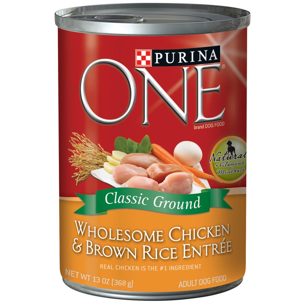 Purina ONE croquetas en tazon para perro adulto con pollo y arroz, sabor agradable