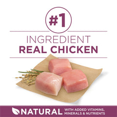 Purina ONE Plus croquetas crujientes con DHA y antioxidantes.