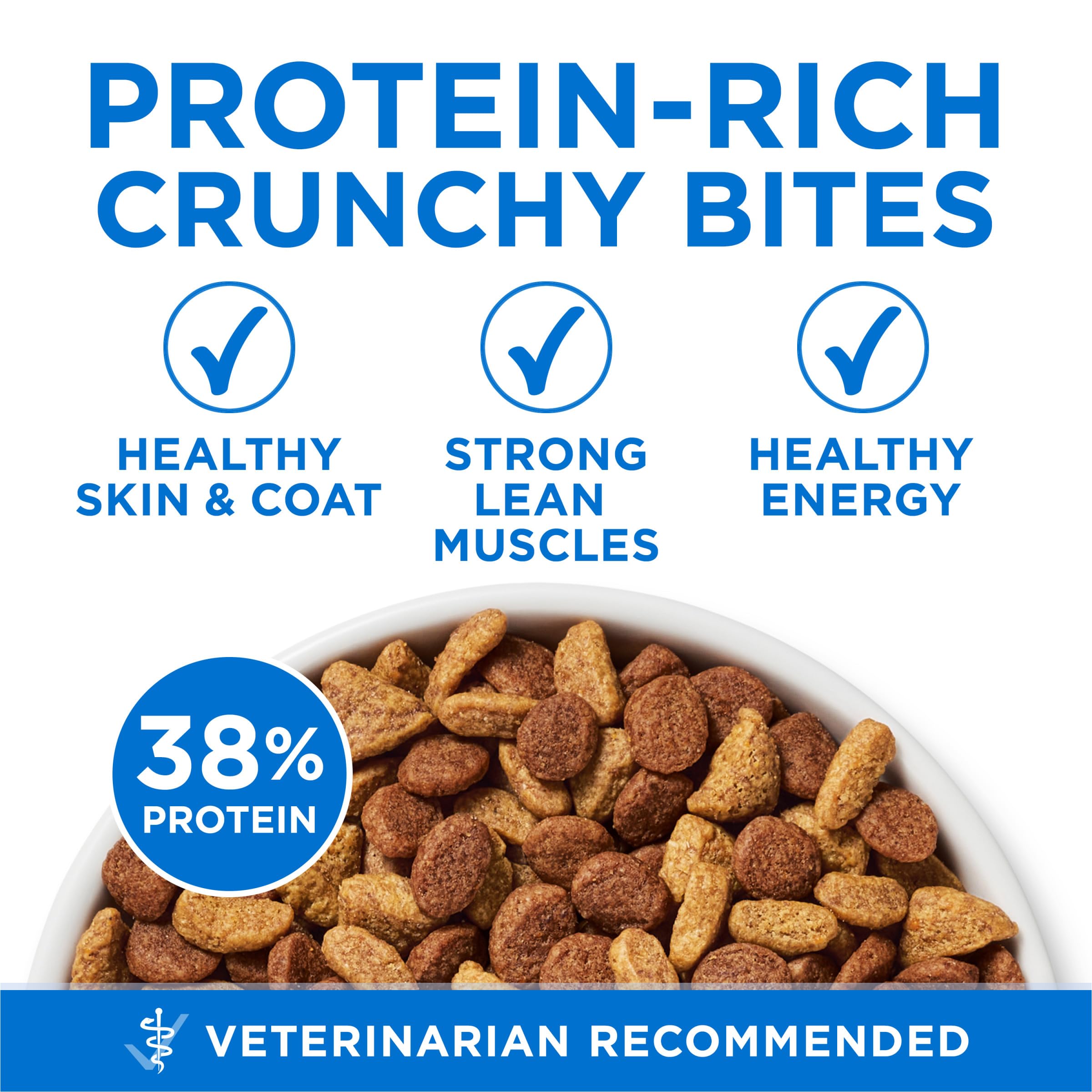Purina ONE Plus digestibilidad óptima sin rellenos ni conservantes.