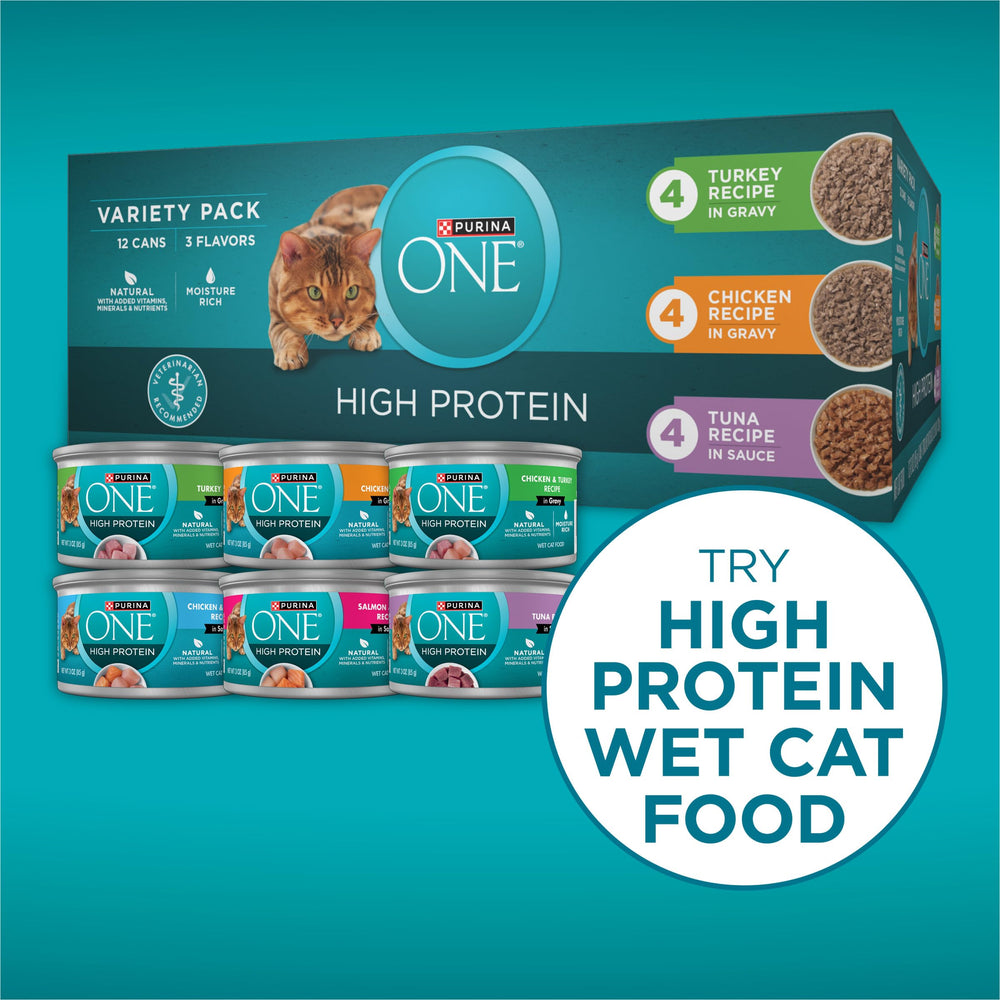 Purina ONE Plus fórmula fácil de digerir para gatos.