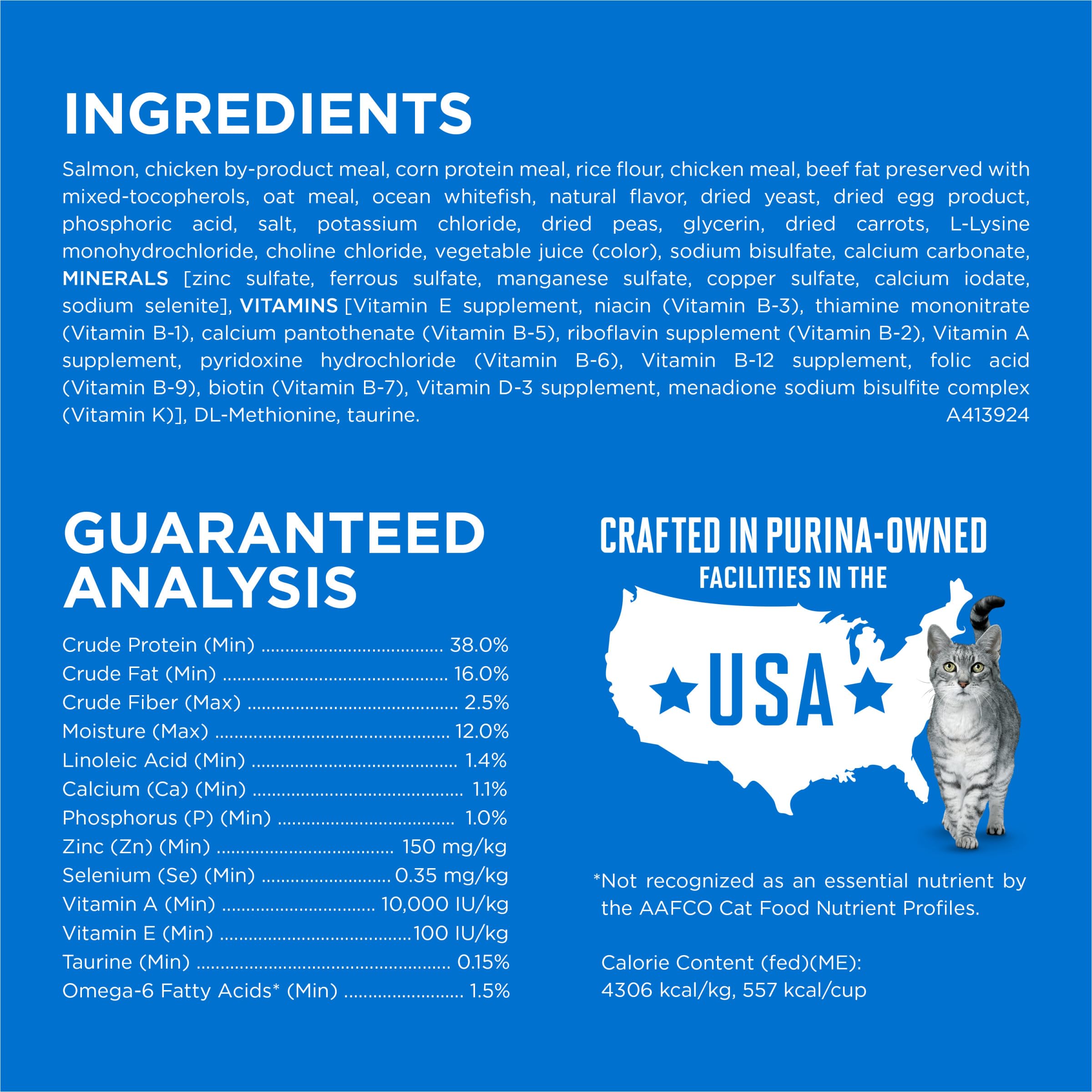 Purina ONE Plus proteína alta 38% para músculos magros.