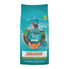 Purina ONE Salmón real, bolsa 7 lb: proteína de alta calidad para gatos interiores