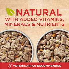 Purina ONE trozos tiernos en salsa carne con cebada, sabor y nutrición equilibrada.