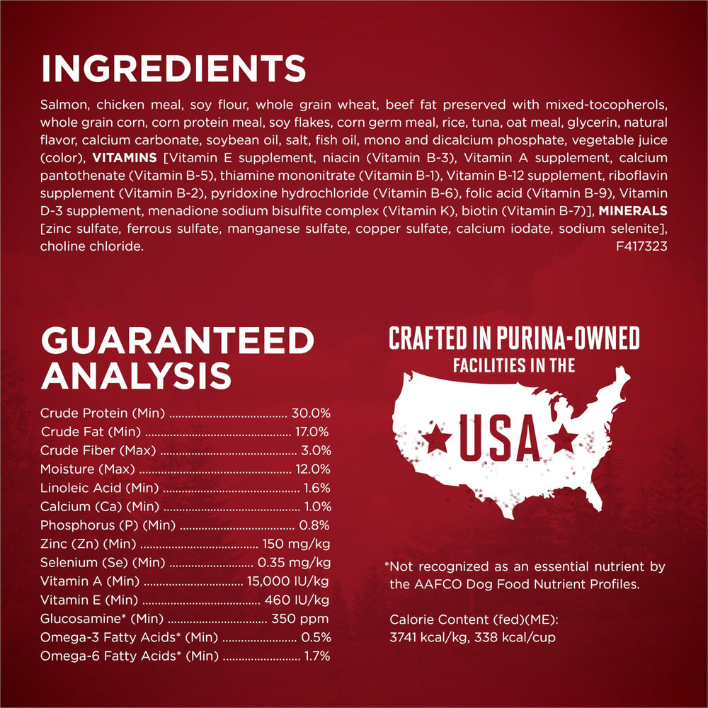 Purina ONE True Instinct carne real con omega-6 para piel sana y pelaje radiante.