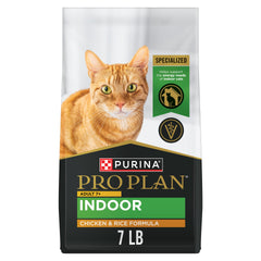 Purina Pro Plan Adulto 7 Plus Interior, bolsa de 7 lb para gatos de interior, ideal para alimentación diaria