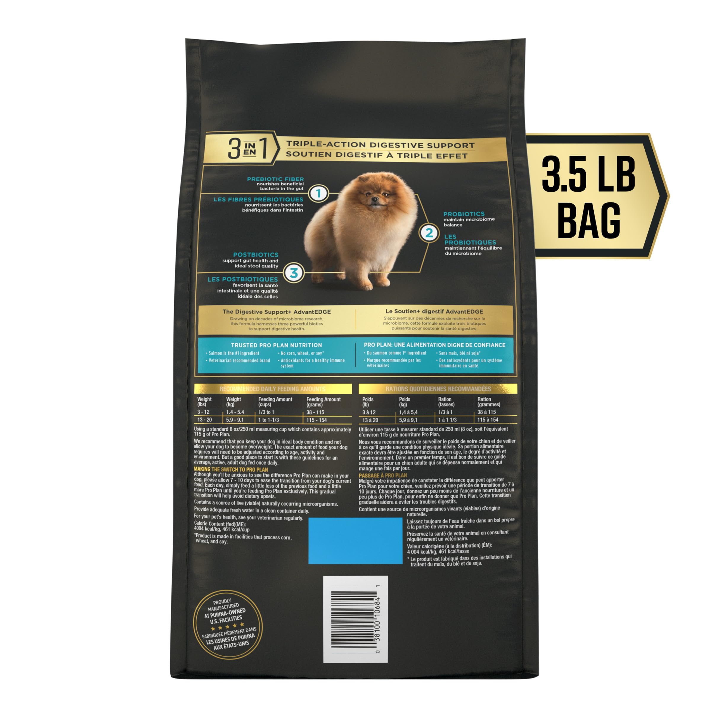 Purina Pro Plan AdvantEDGE Digestivo: trozos de salmón real para una experiencia de comida sabrosa.
