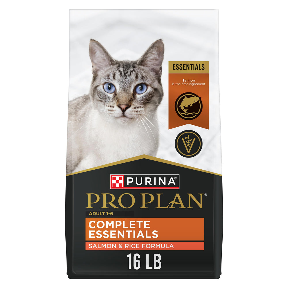 Purina Pro Plan croquetas con salmón real y arroz, para gusto y digestión saludable.
