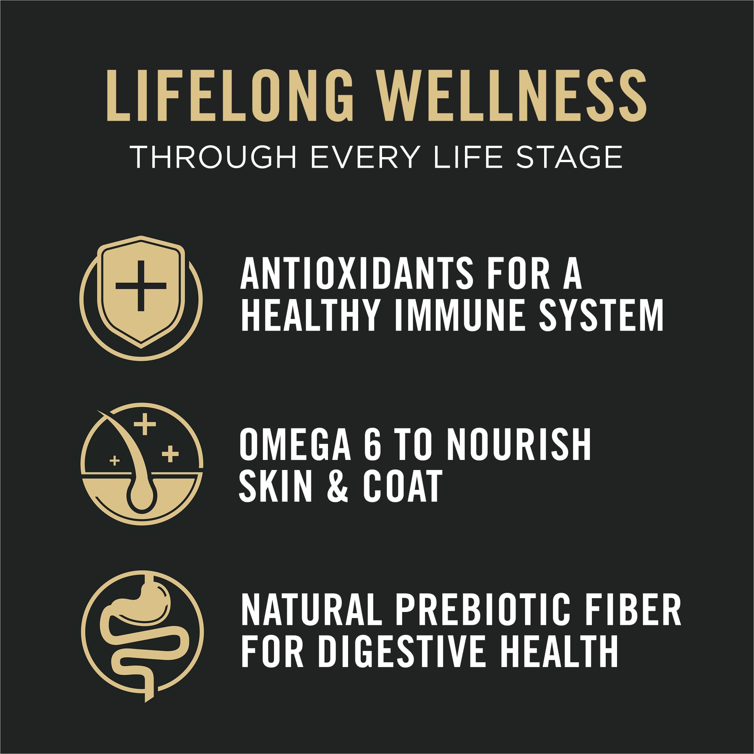 Purina Pro Plan antioxidantes para apoyo inmunitario.