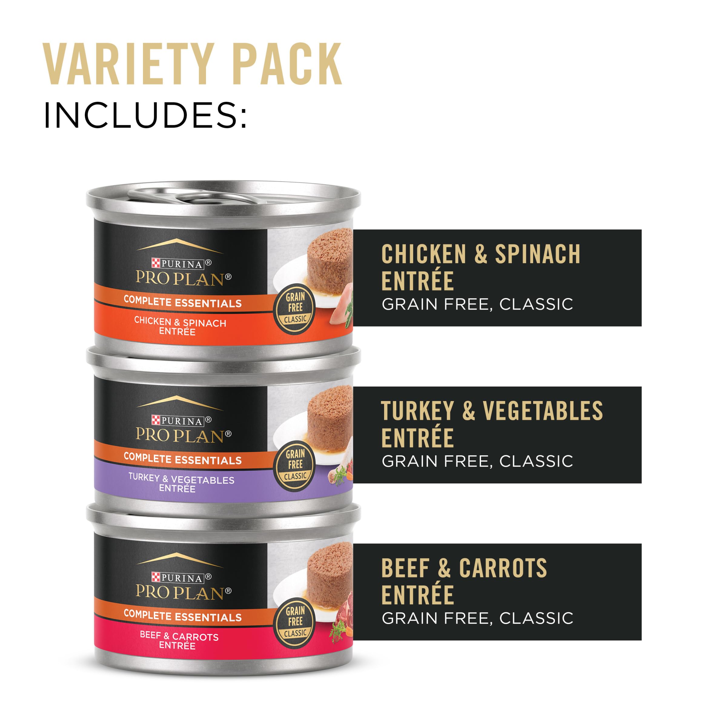 Purina Pro Plan Complete Essentials, lata de pavo, sabor delicioso para gatos