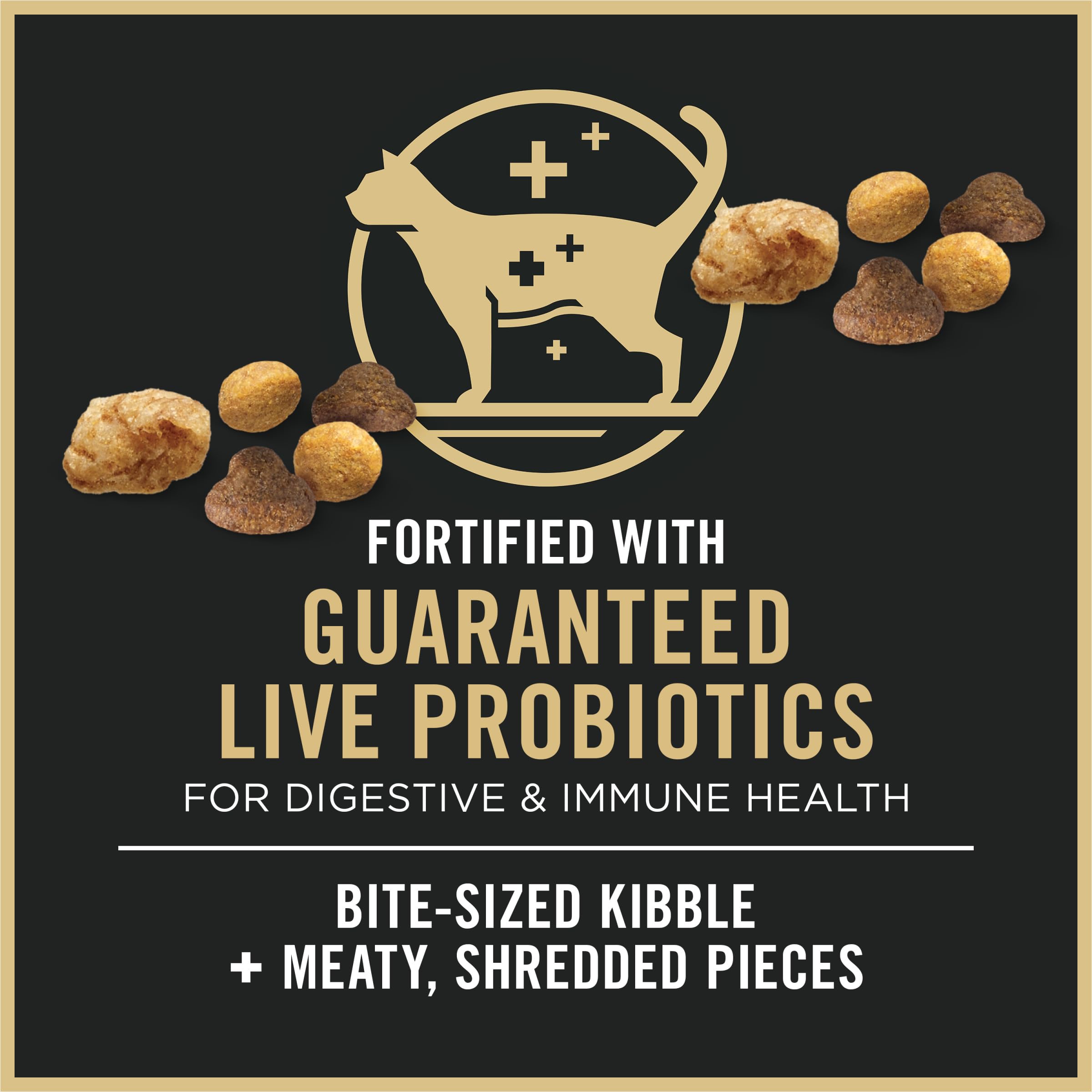 Purina Pro Plan Complete Essentials Shredded Blend taurina y vitamina A para visión.