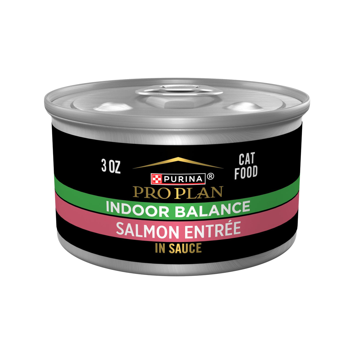 Purina Pro Plan de interior con salmón y arroz, salsa para gatos de interior.