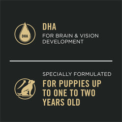 Purina Pro Plan Development con DHA para desarrollo cerebral y visión.