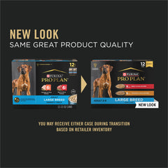Purina Pro Plan Especializado para razas grandes con carne y arroz, textura jugosa