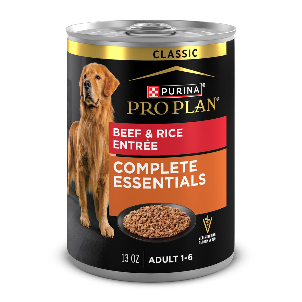 Purina Pro Plan Complete Essentials Paté ternera-arroz, para perros adultos, sabor delicioso.