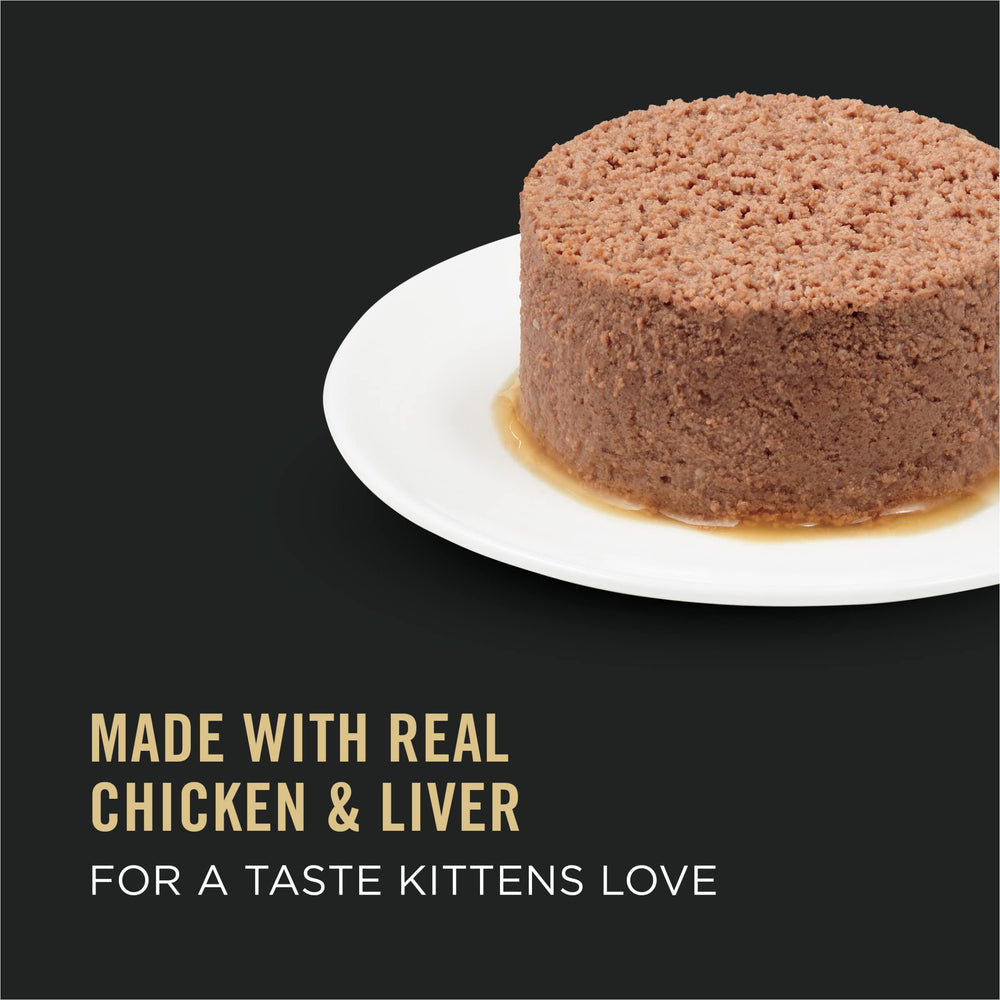 Purina Pro Plan gatitos-comiendo-pate: textura suave que estimula el interés por comer.