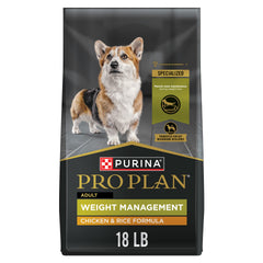 Purina Pro Plan Gestión de Peso con croquetas de pollo para control de peso.