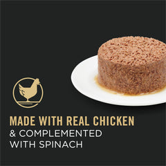 Purina Pro Plan Grain Free Pate: cuenco servido, textura suave apta para gatos adultos