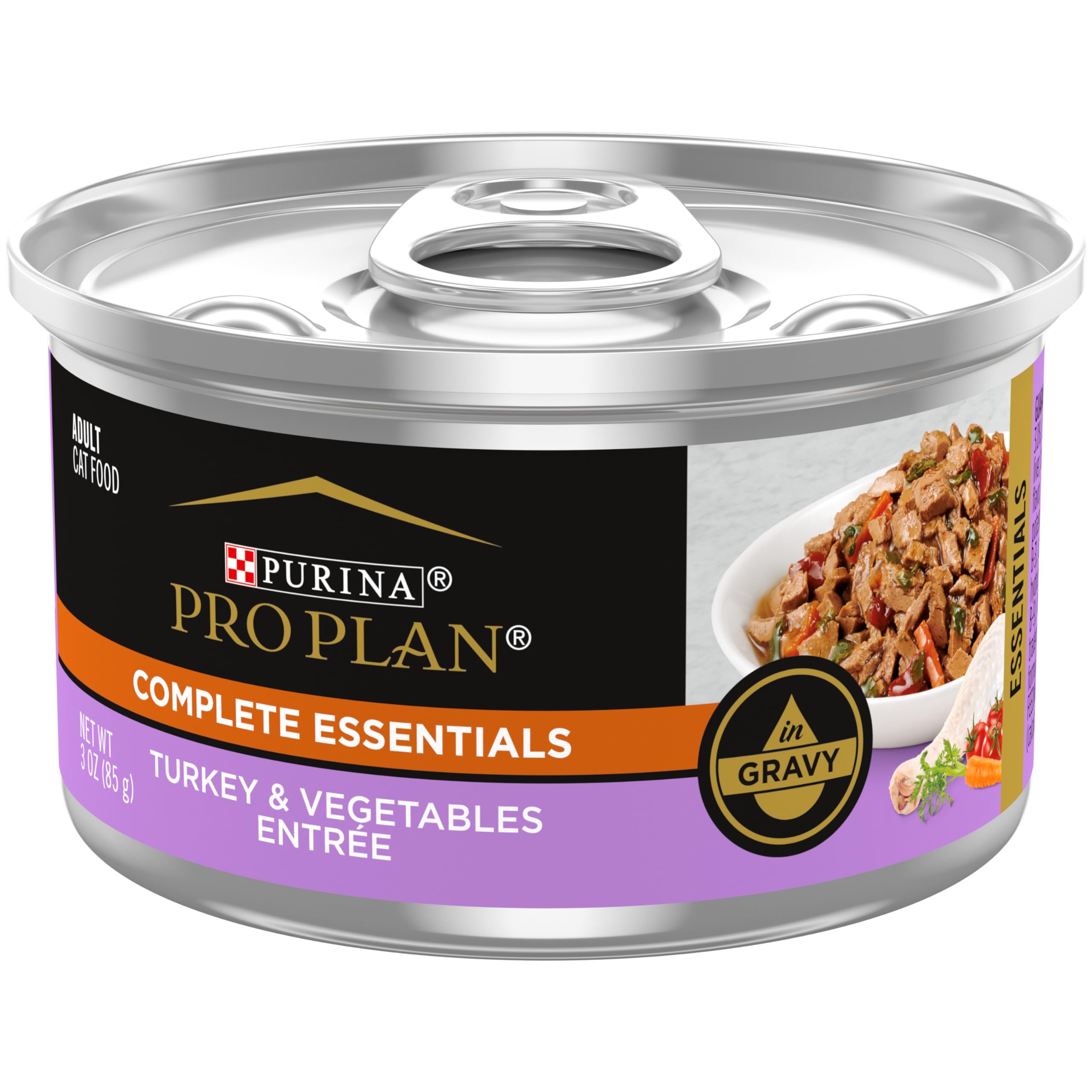 Purina Pro Plan Gravy para gatos: pavo y verduras en salsa, sabor y energía diaria.
