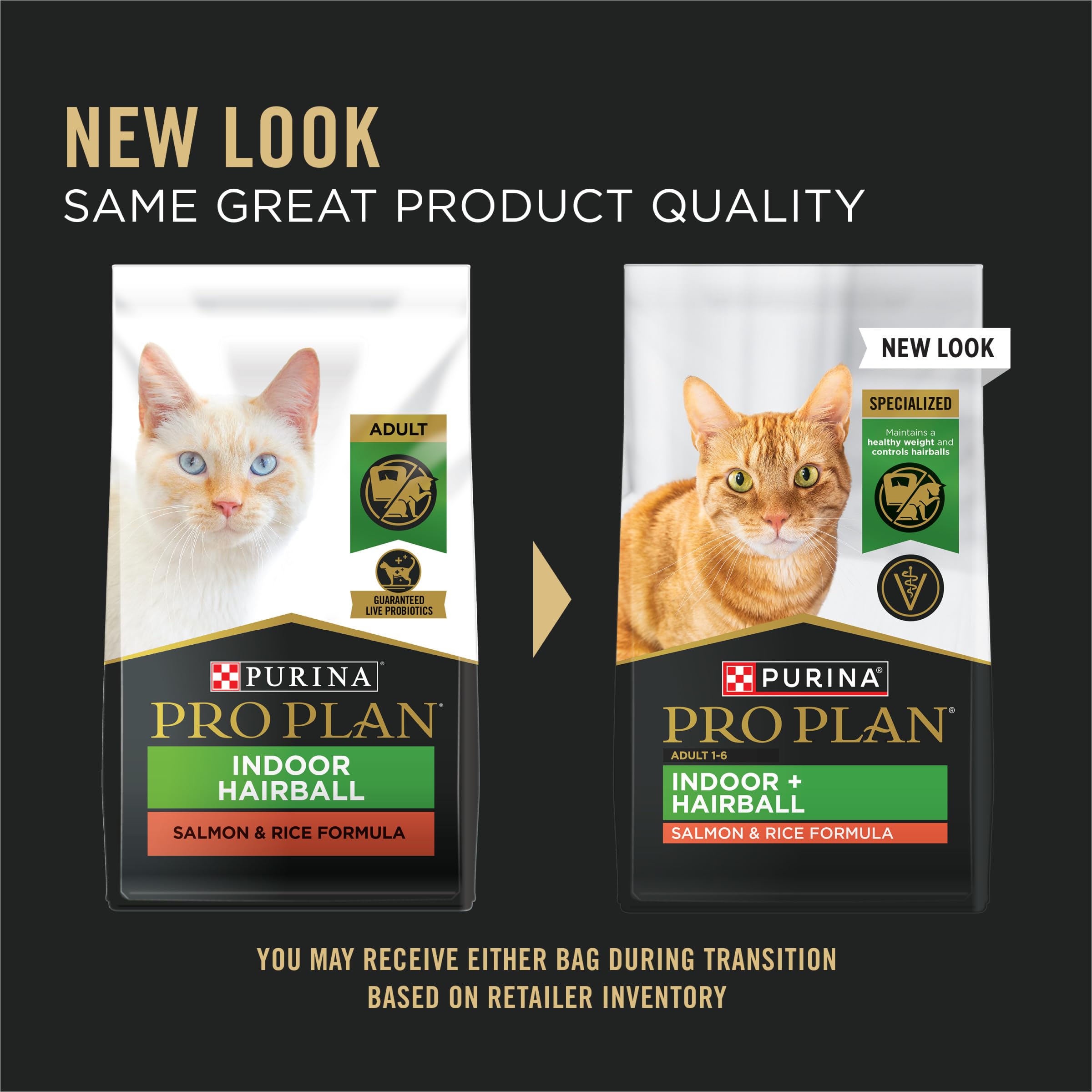 Purina Pro Plan Hairball Indoor, kibble con salmón, primer ingrediente para proteína de calidad