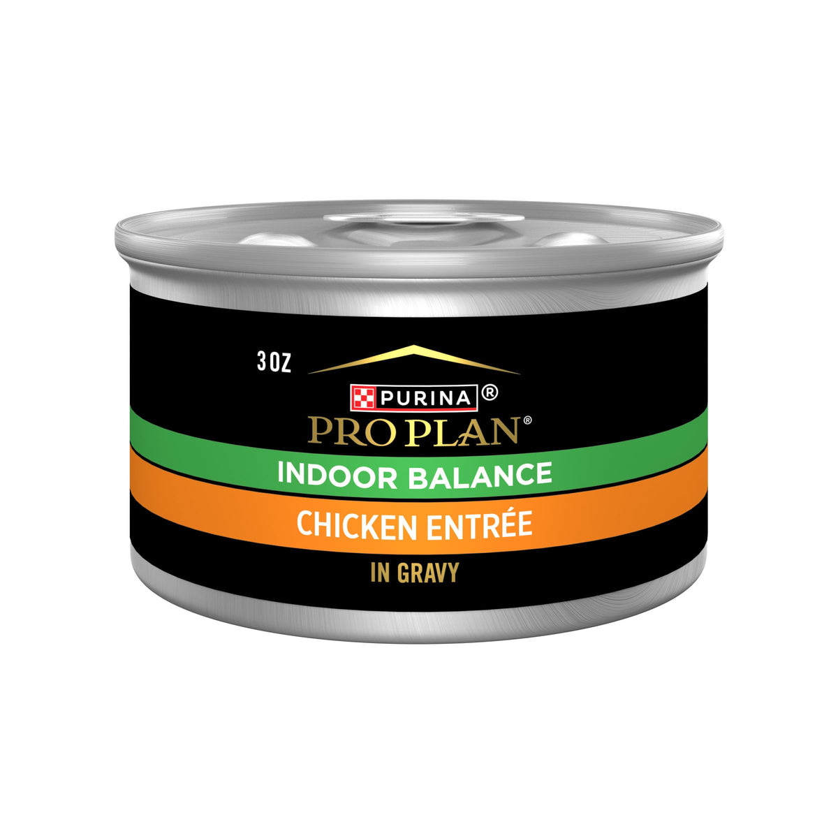 Purina Pro Plan Indoor Balance en lata con pollo en salsa, ideal para gatos de interior