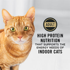Purina Pro Plan Indoor fibra prebiótica natural, ayuda a la digestión de tu gato.