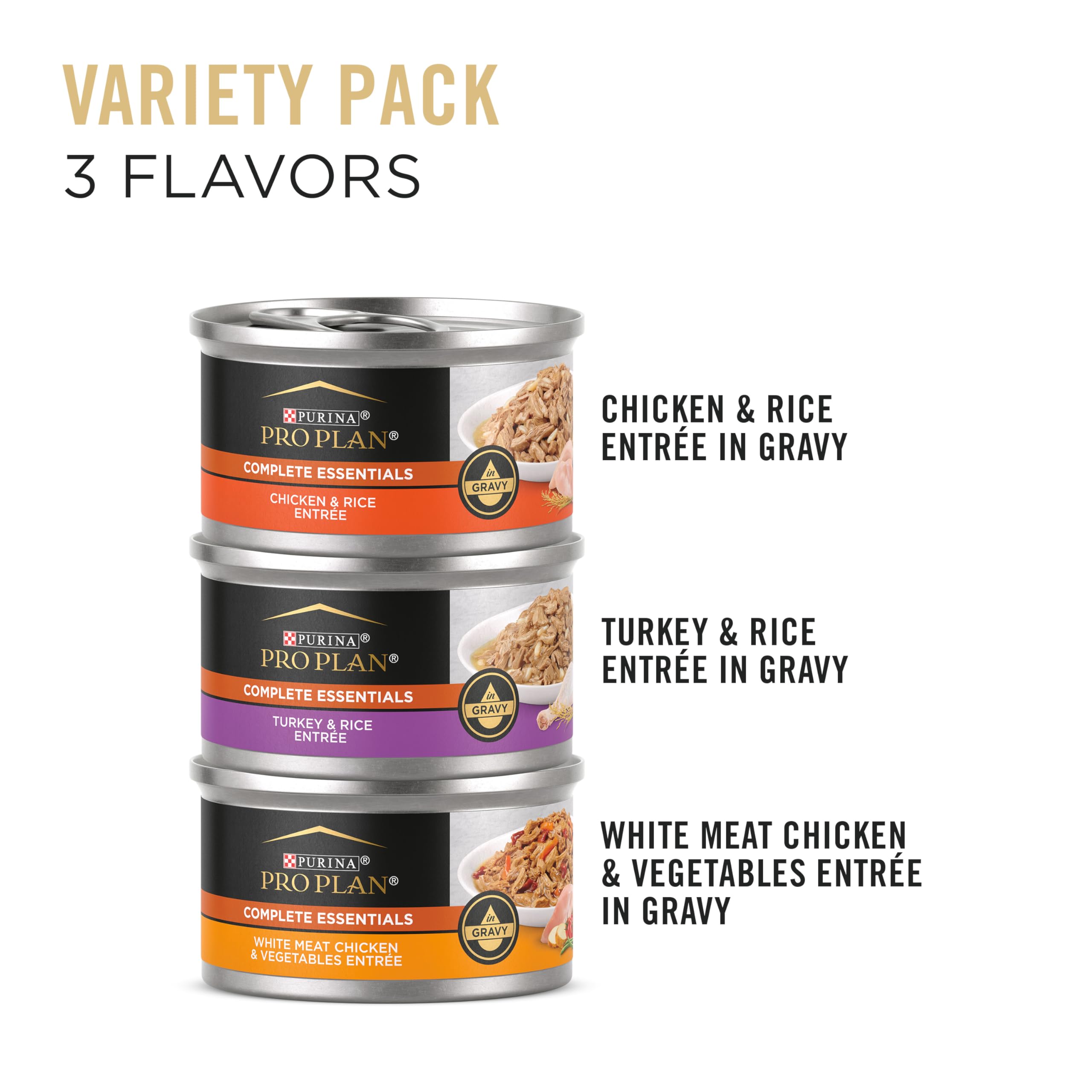 Purina Pro Plan lata de pavo sabrosa, aporta variedad y nutrición que apoya la salud general.