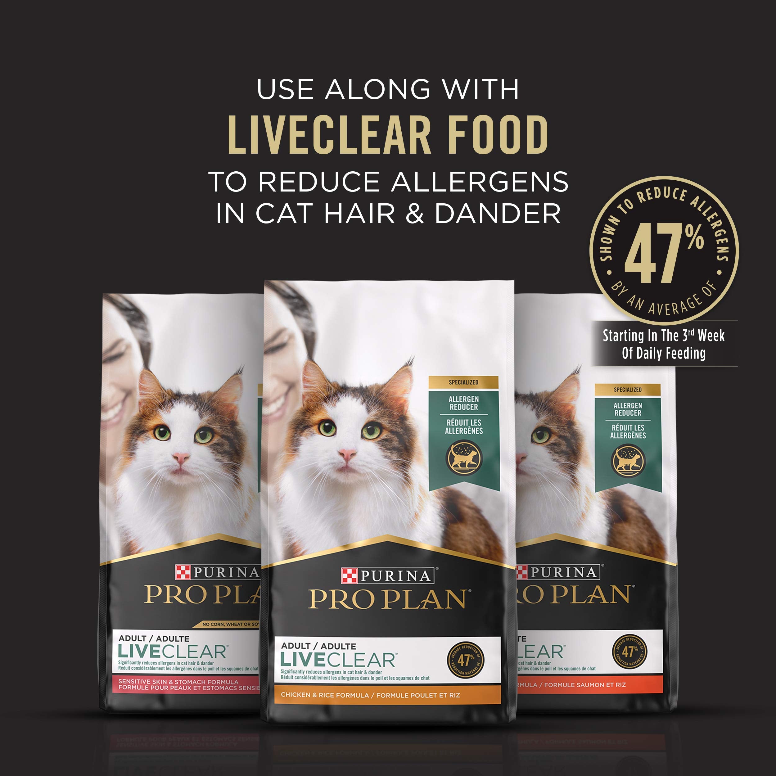 Purina Pro Plan LIVECLEAR espuma para control de alérgenos en pelaje