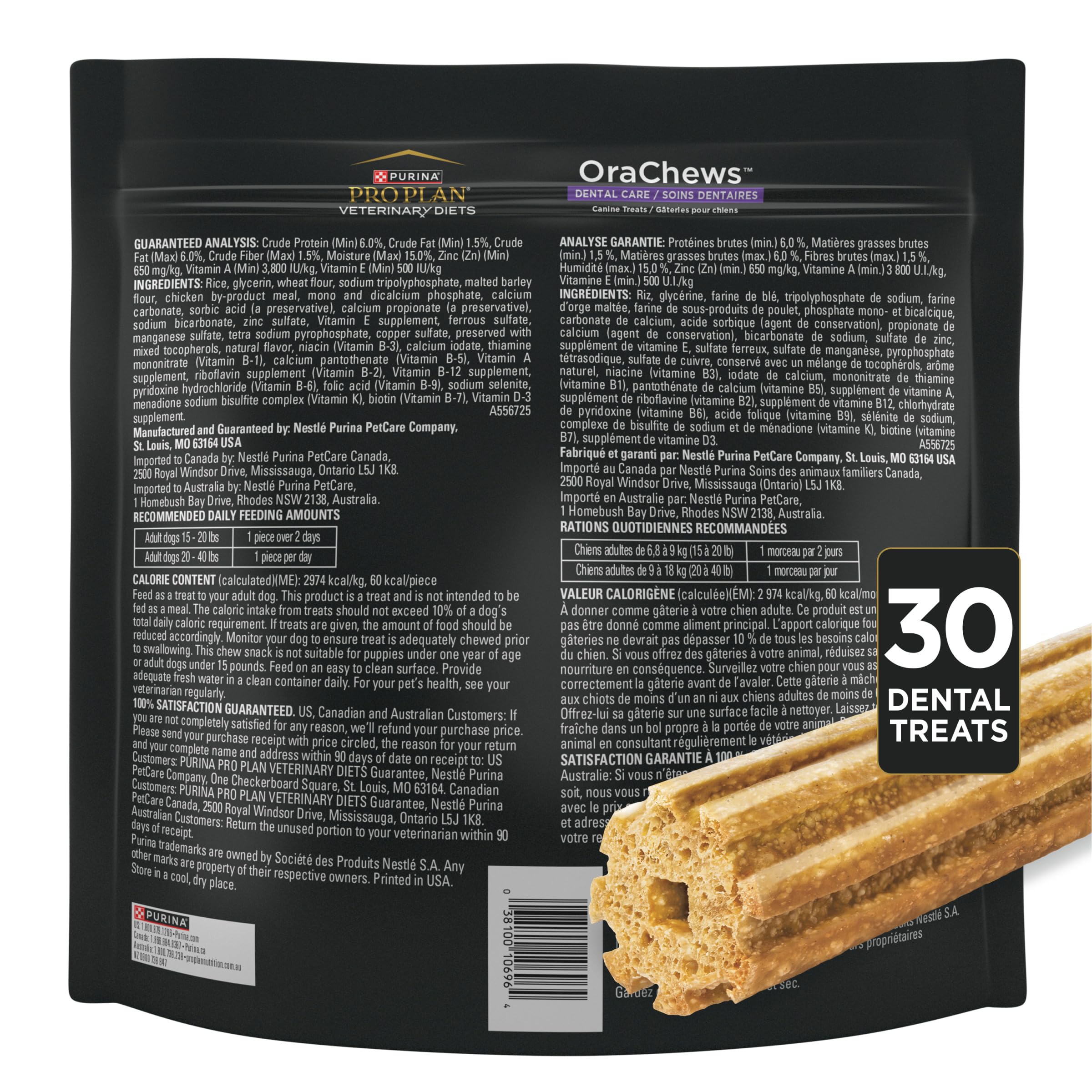 OraChews aporta vitaminas A, E y zinc para la salud general