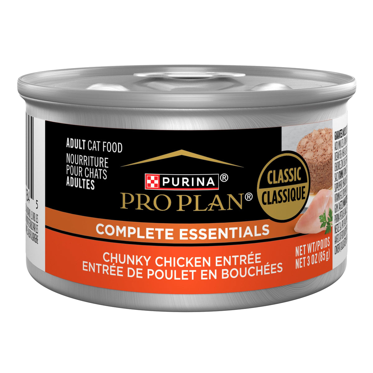 Purina Pro Plan Pate-pollo-real-trocitos: trocitos tiernos para comer con gusto.