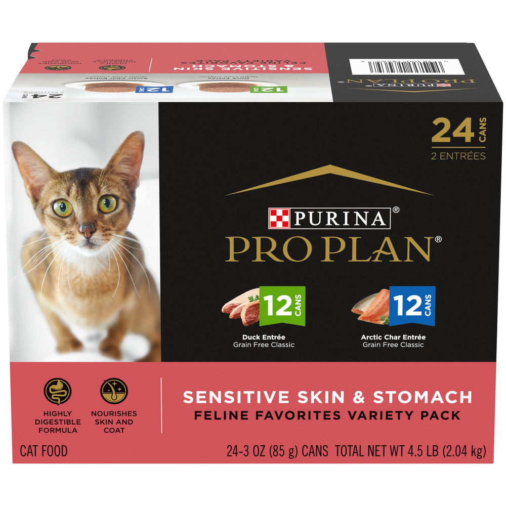 Purina Pro Plan pato en lata de 3 onzas para pelaje sano y piel