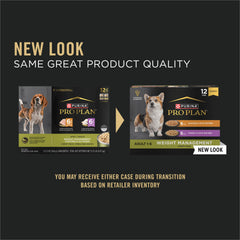Purina Pro Plan, lata de pavo y arroz en salsa, apoya sistema inmunitario y piel saludable.