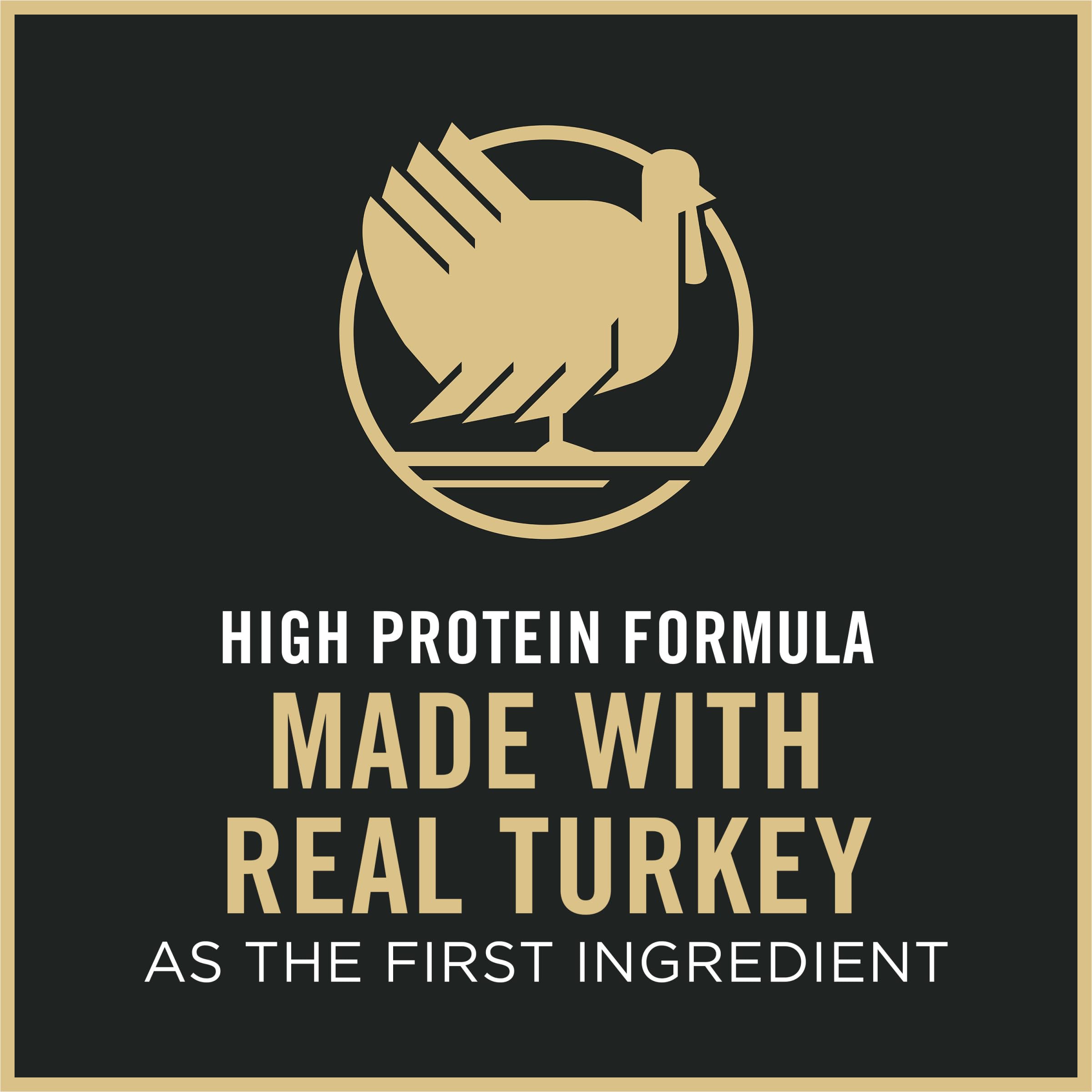 Purina Pro Plan bolsa de 2,5 kg, vista trasera con información de uso.