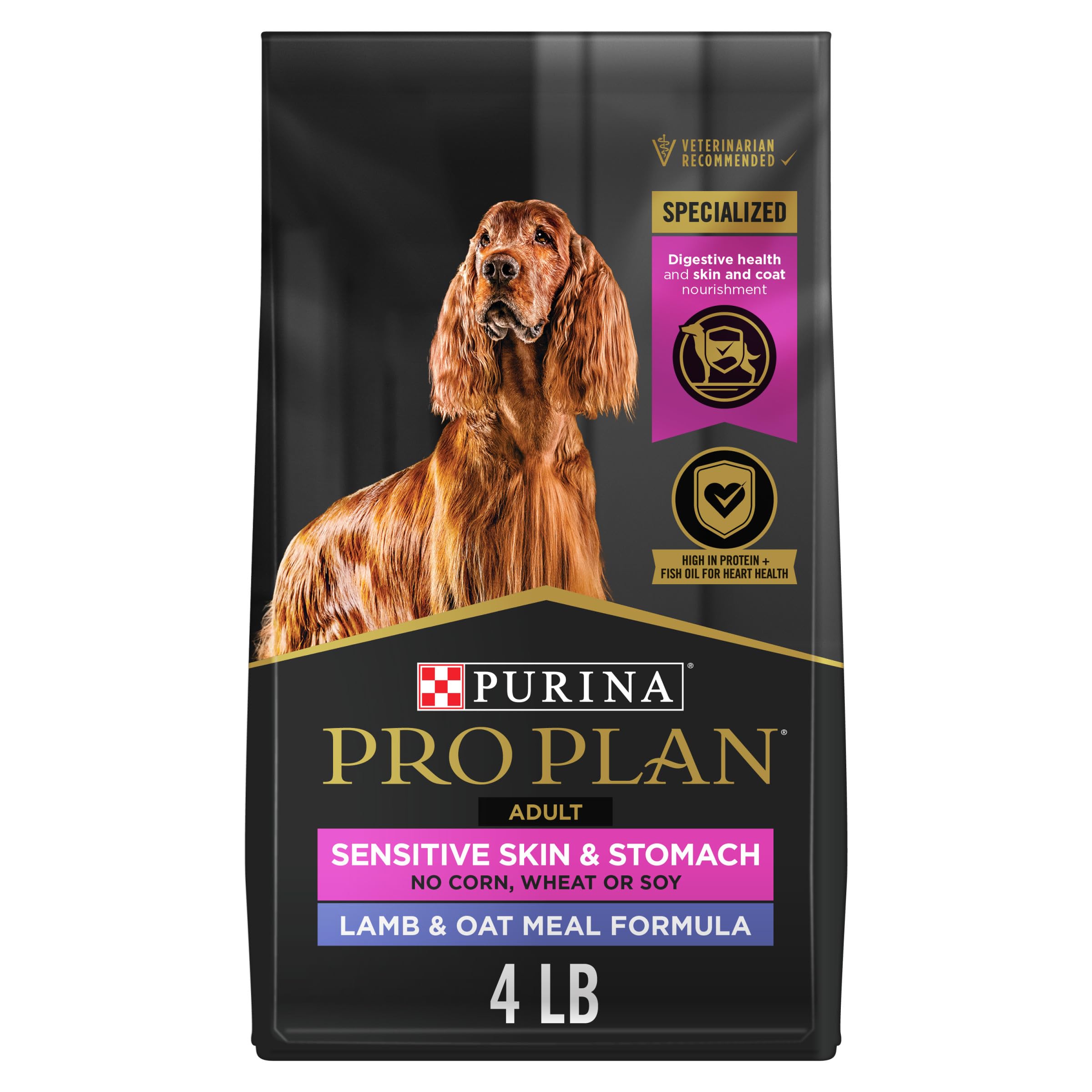 Purina Pro Plan para perros, piel sensible: bolsa de 4 lb lista para servir