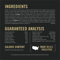 Purina Pro Plan, probióticos garantizados, apoyan la salud digestiva del perro.