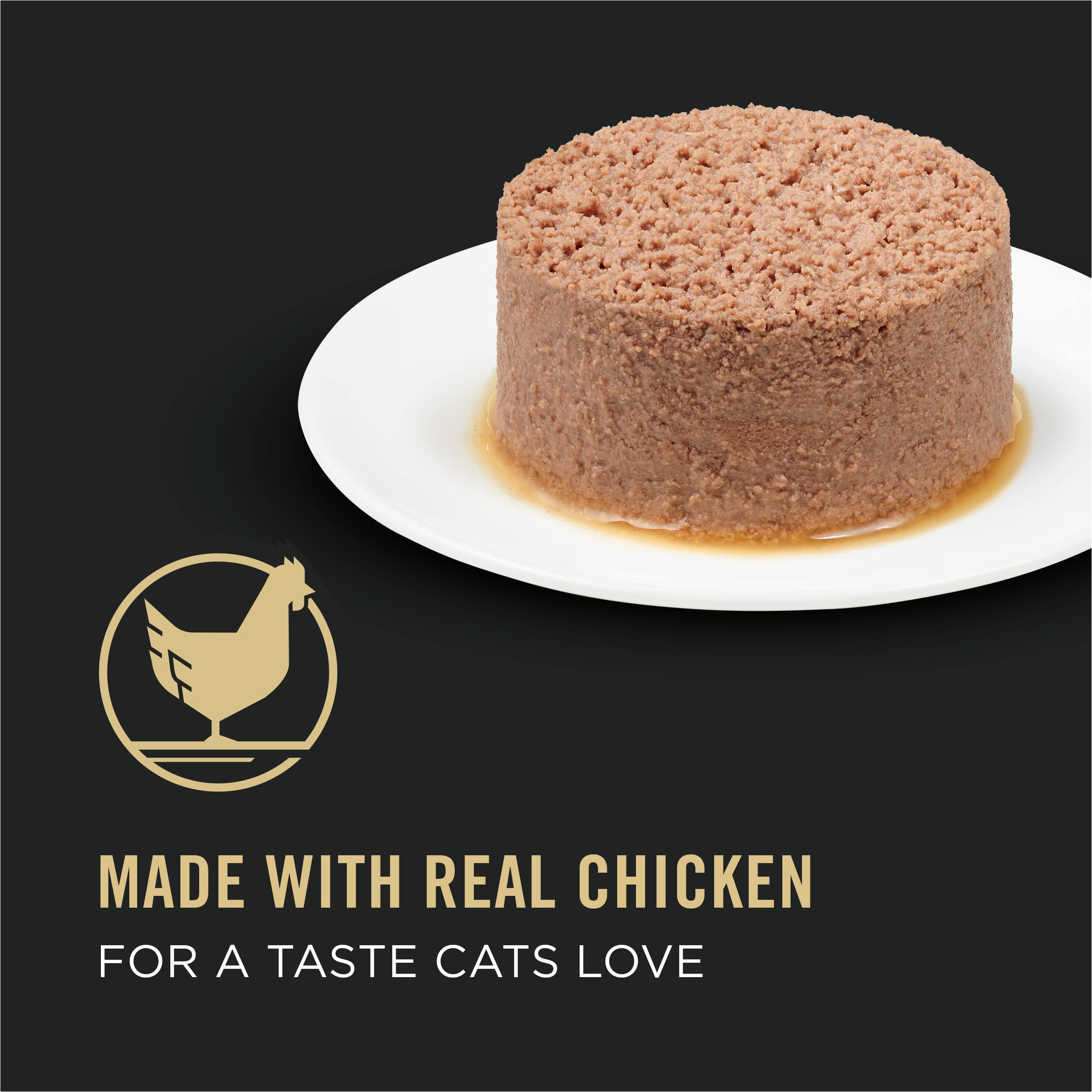 Purina Pro Plan SENIOR 11+ lata pate pollo y res, sabor que encanta