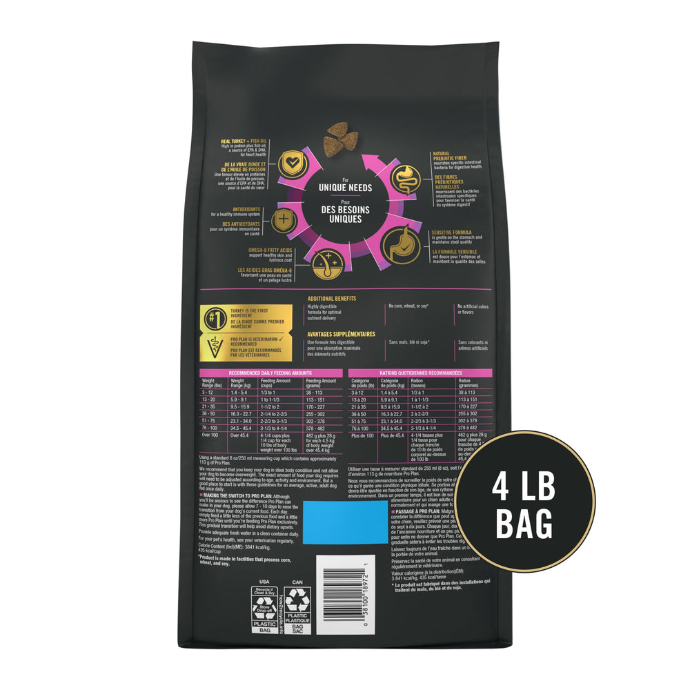 Purina Pro Plan Sensible contiene glucosamina para articulaciones flexibles.