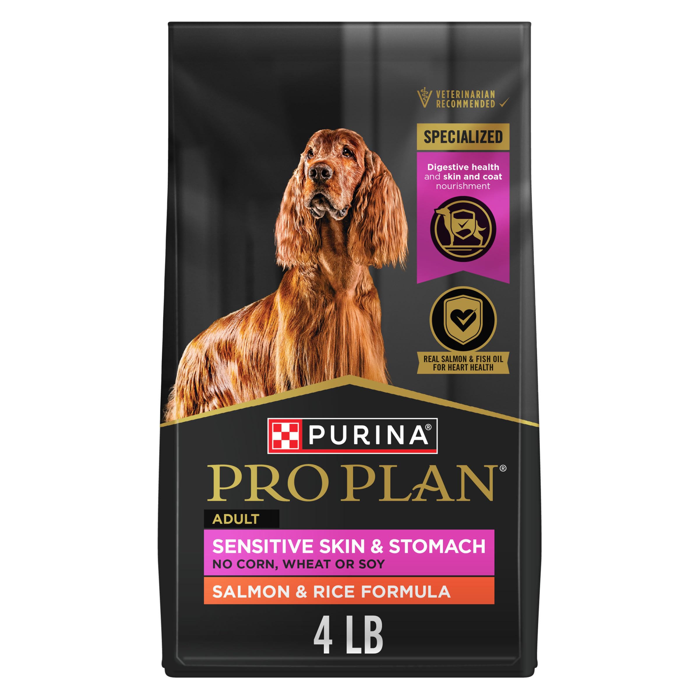 Purina Pro Plan Sensitive, bolsa con salmón real y digestión suave.