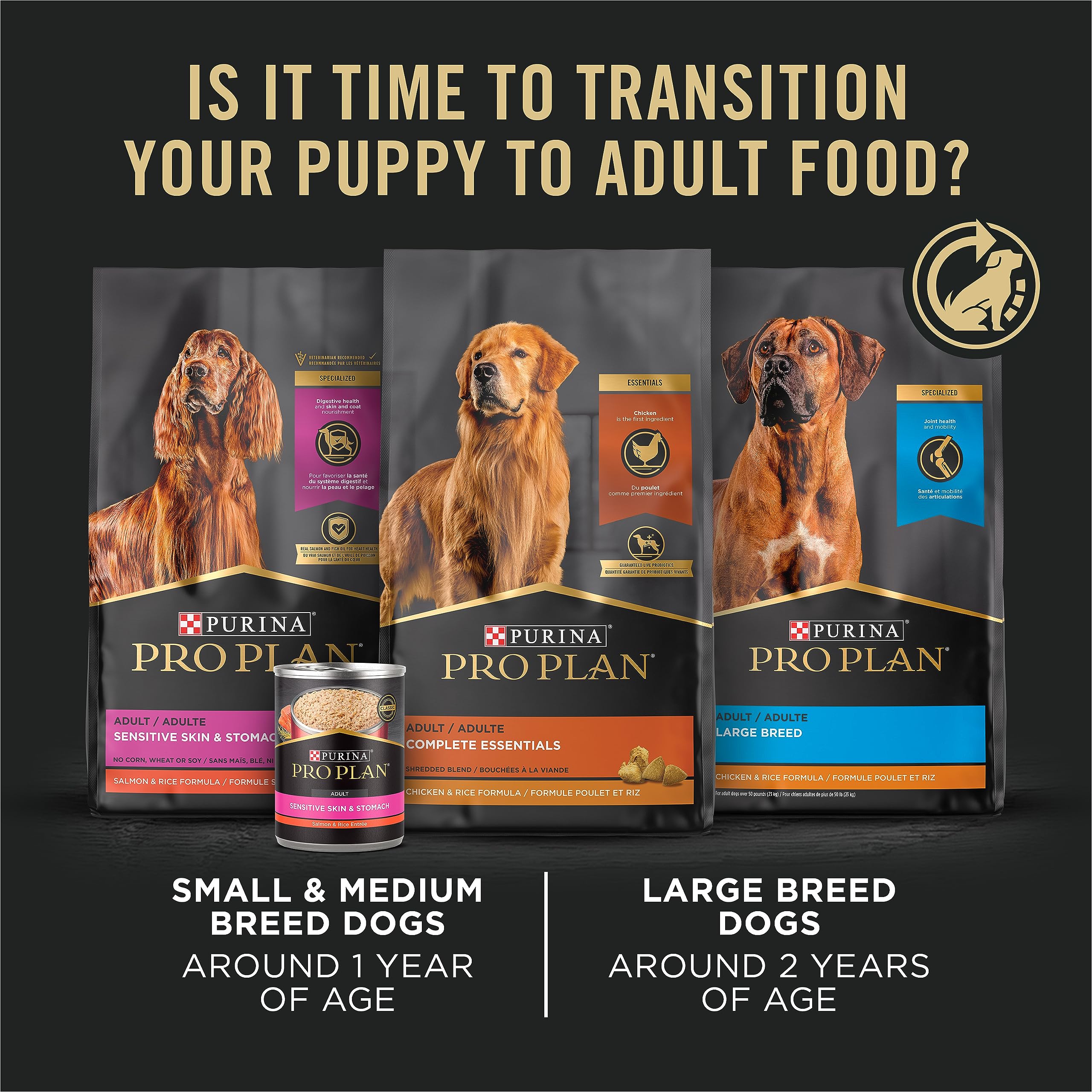 Purina Pro Plan sin colorantes ni sabores artificiales.