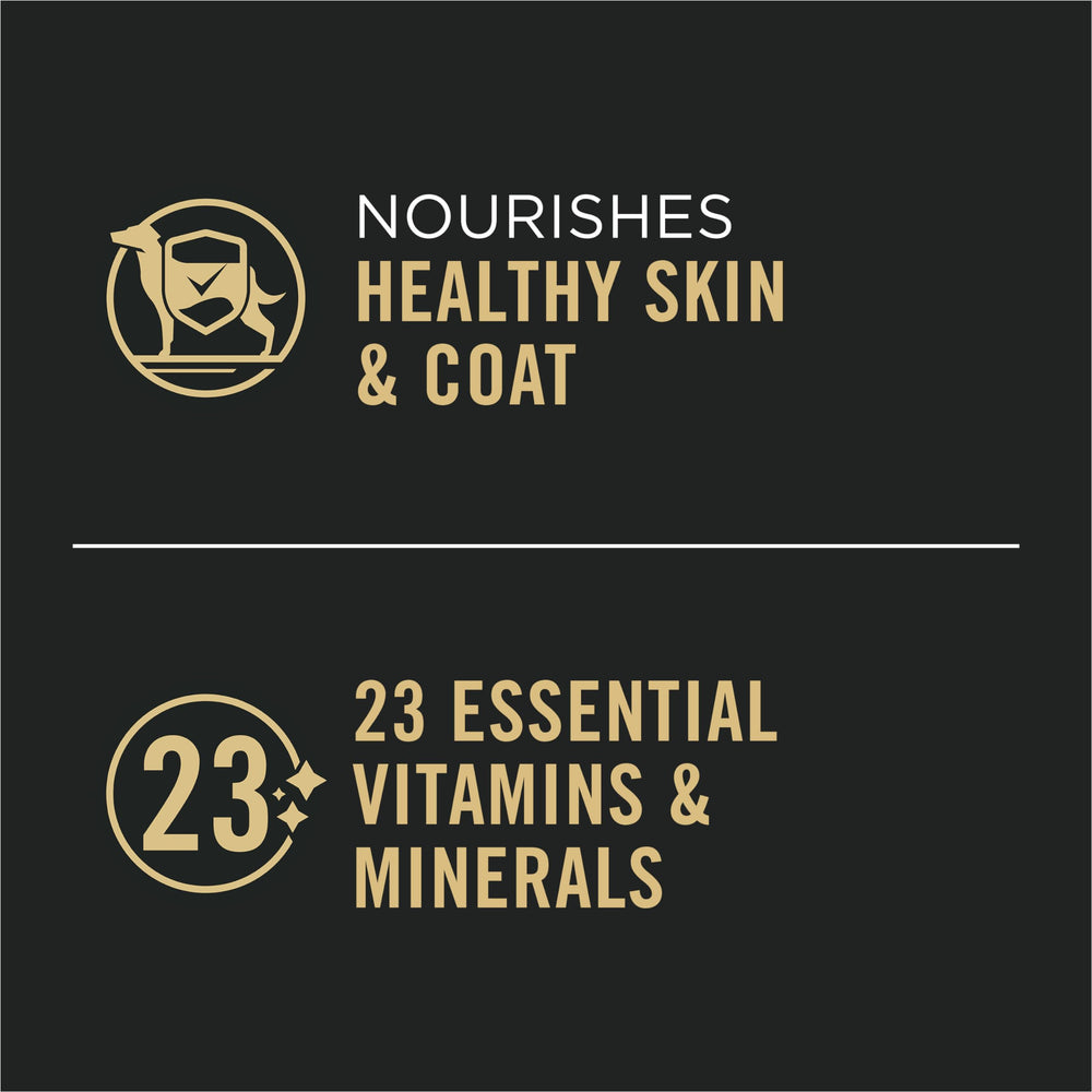 Purina Pro Plan sin conservantes artificiales, lata, sabor natural.