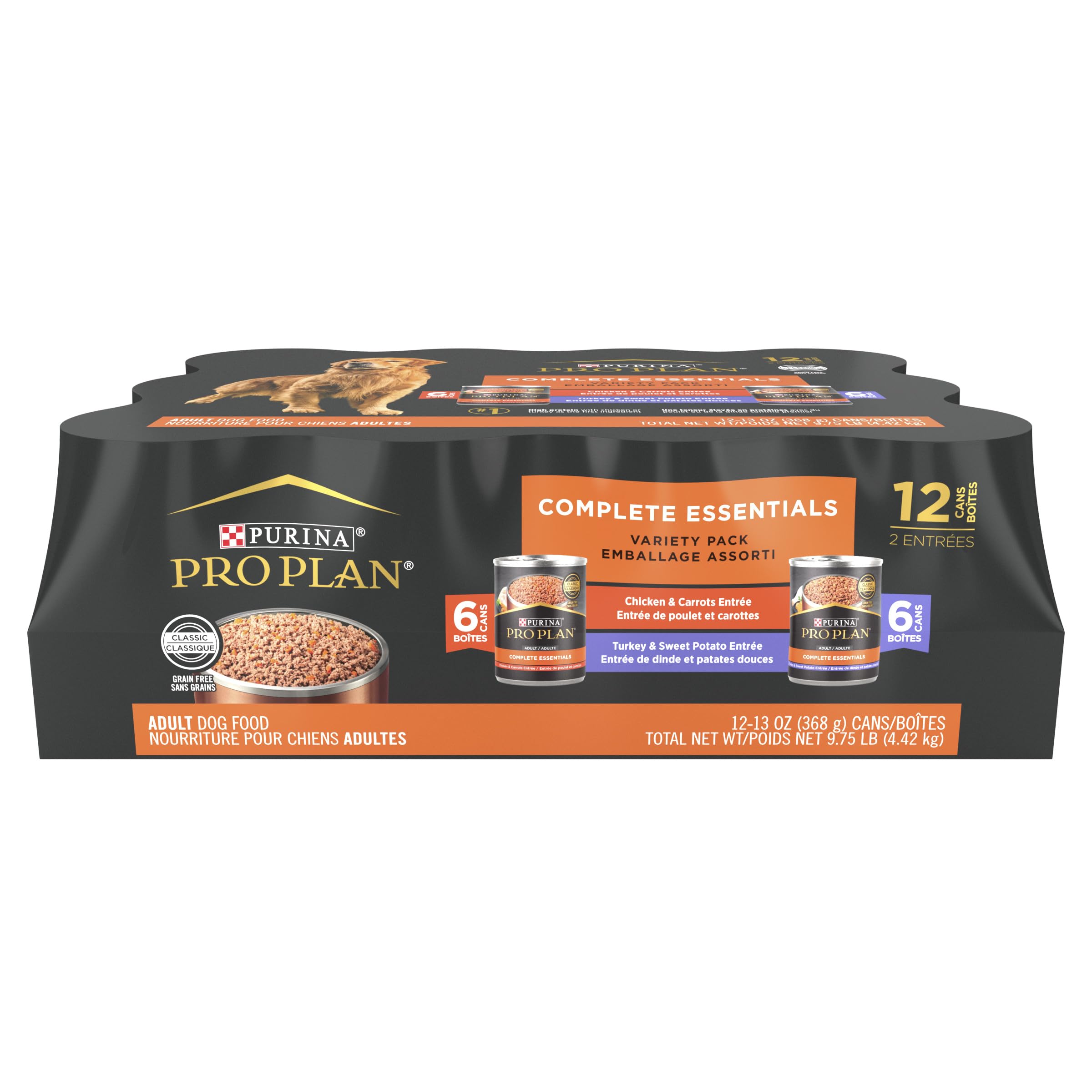 Purina Pro Plan sin grano con pollo, lata, para perros adultos.