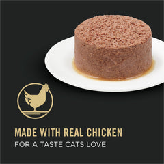 Purina Pro Plan sin granos: paté de pollo en lata de 3 oz para digestión suave.