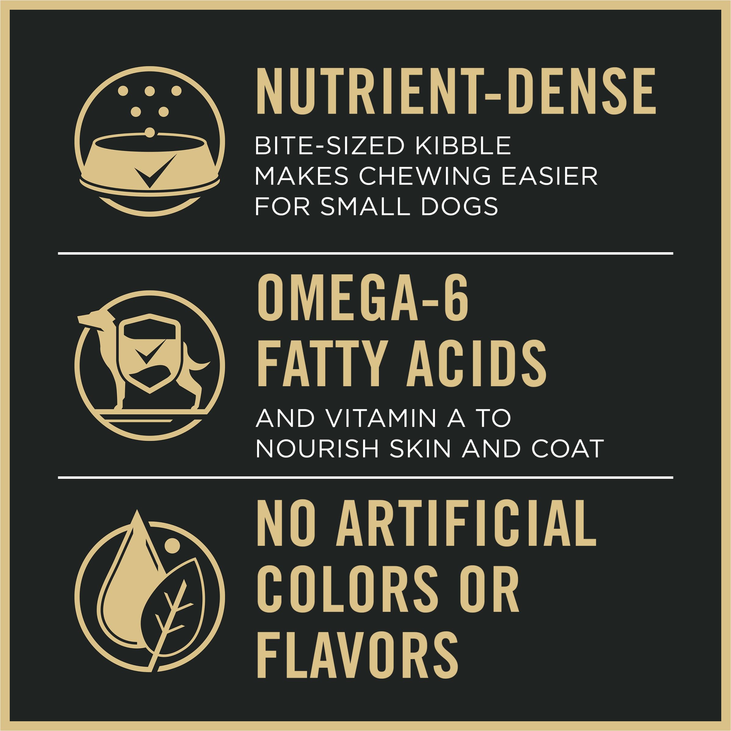 Purina Pro Plan Small Breed digestibilidad alta para nutrientes eficaces.