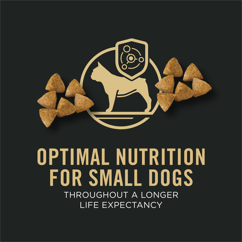 Bolsa de 2,7 kg de Purina Pro Plan para razas pequeñas, manejo práctico.
