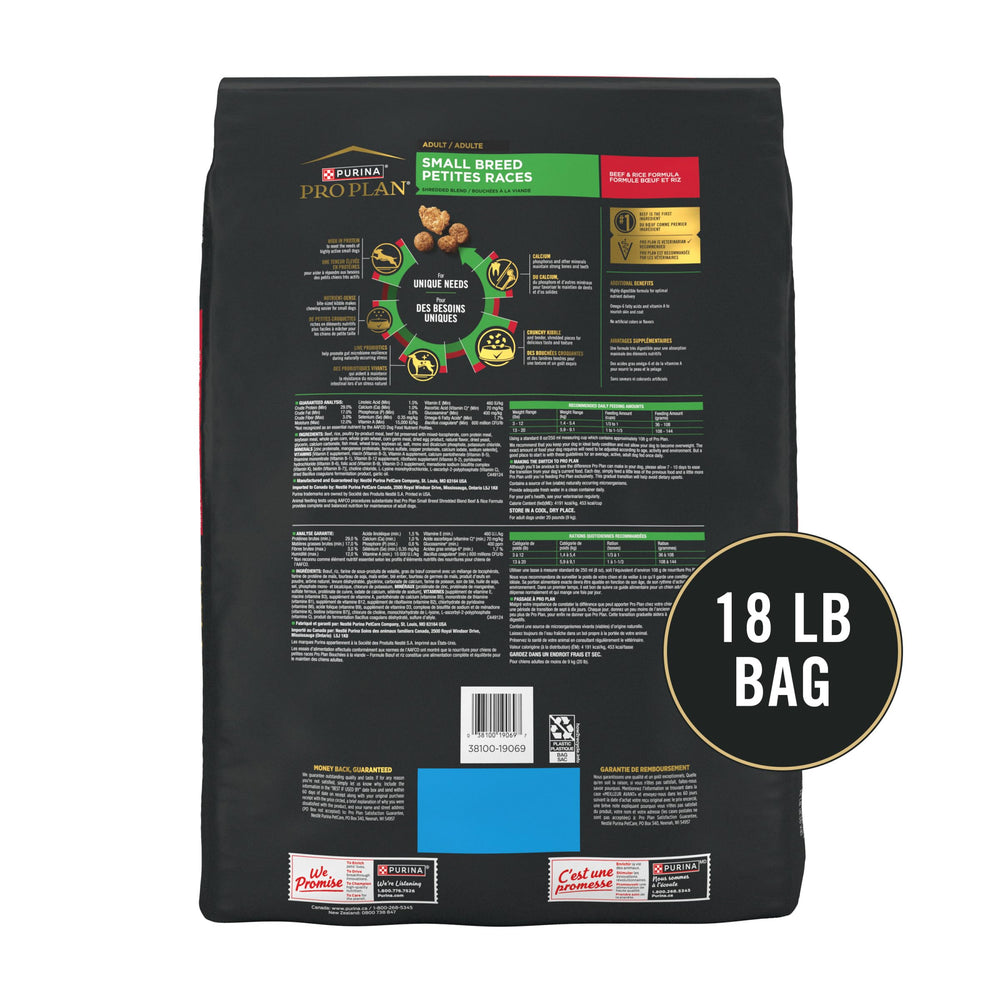 Purina Pro Plan para razas pequeñas: nutrientes para piel y pelaje saludables.
