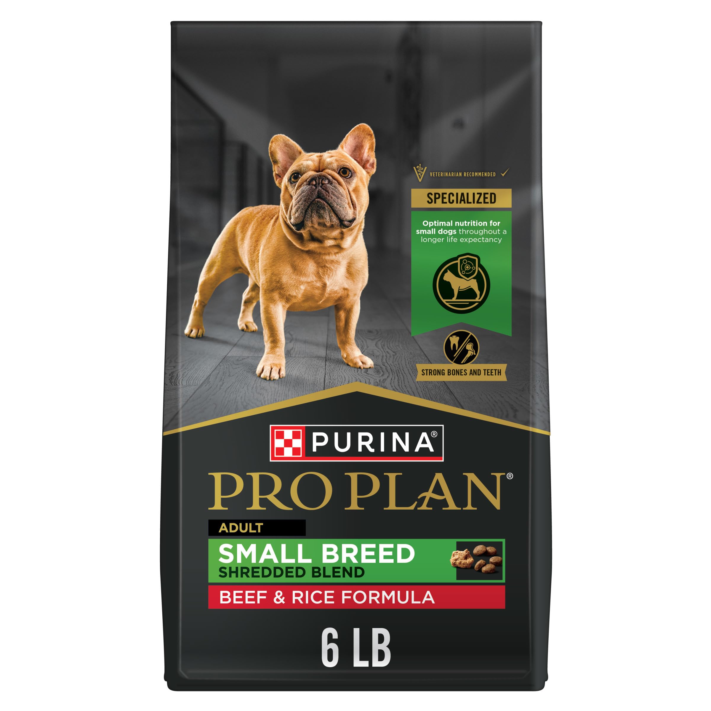 Purina Pro Plan Small Breed, saco de 6 libras, ideal para perros pequeños activos.