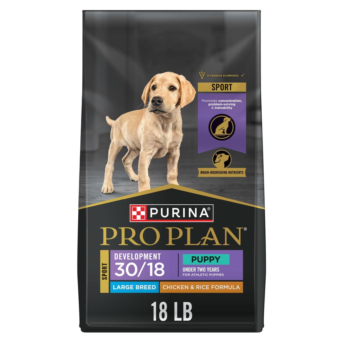 Purina Pro Plan Sport Grande Cachorro, ingrediente principal pollo real para desarrollo saludable.